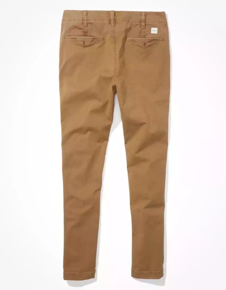 Pantalon American Eagle AE Flex Mince Khaki Multicolore Homme | AQP-82634542